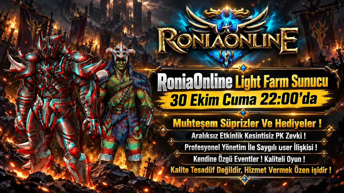 RoniaOnline Light Farm özel logosu
